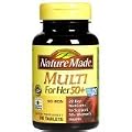 Nature Made Multi For Her 50+ Multiple Vitamin and Mineral, 90 Tablets (Pack of 4)