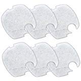 Replacement White Sponge Filter Pad for Sunsun Super Grech Perfect HW-303, 6-pack
