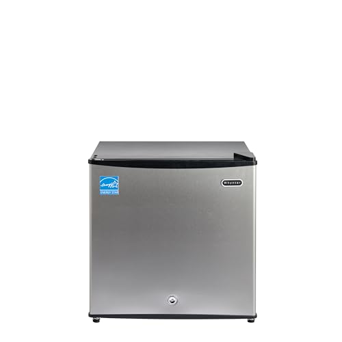 Whynter Upright Freezer 1.1 Cu Ft Lock, Mini Freezer, Stainless CUF-112SS