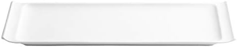 UIBFCWN Large Rectangular Serving Tray - White,19.88 inch 2.7 inch - Elegant, Durable. Perfect serving plate or platter for dinner parties, Decorative，bbq's & baking，Decorative