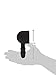 KINK By Doc Johnson - Silicone Vac-U-Lock Plug Power Wand Attachment - Fits Most Full Sized Body Wands - Black
