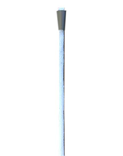 Firefly 12-Inch Wine Bottle Oil Wick - 3/8-Inch Fiberglass Wick & Aluminum Brass Finish Wick Holder for DIY Tiki Torches and Oil Lamps Made in The USA