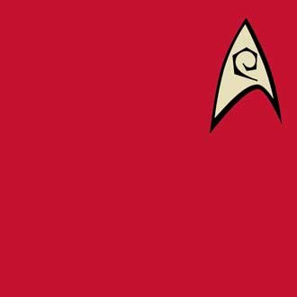 Star Trek (The Original Series) Engineering & Security Red Uniform Crop Sleeve Fitted Juniors T-Shirt, X-Large