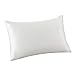 ALASKA BEAR 100% Pure Mulberry Silk Pillowcase for Curly Hair Pillow Slip Cover Machine Washable Body Size(1pc, Cool White)