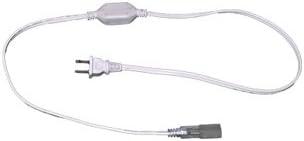 CBconceptPower Cord for 120V SMD5050 LED Strip Light, for 164 Feet(max) Single Color Strips, Waterproof, US Plug