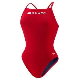 Speedo Women's Guard Flyback, Red, 36