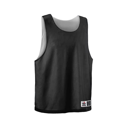 Alleson Athletic Women's Standard Lacrosse Reversible Pinnie, Black/White, XX-S…