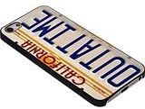 Outatime Back to the Future California License Plate for Iphone Case (iPhone 5c black)