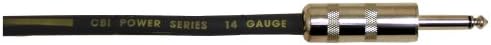 CBI SC Heavy Duty 14 Gauge 1/4" to 1/4" Speaker Cable, 3 Feet