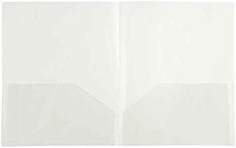Filexec 2-Pocket Folder, Business Card Die-Cut, Translucent Clear (Pack of 12) (50116-31213)