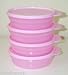 Tupperware Impressions Cereal Bowls Microwave Set of 4 Light Pink