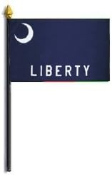 Fort Moultrie Flag Rayon On Staff 4 in. x 6 in.