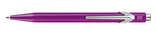 Caran D'ache 849 Popline Metal x Violet Ballpoint Pen with Metal Case (849.850)