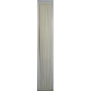 Amazon Com Ecru Sheer Sidelight Curtain 36 Wide 82 Length Rod