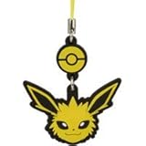 Pokemon Face Swing Strap Rubber Charm Tomy - Jolteon