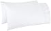 Mayfair Linen 100% Cotton Pillowcases Standard/Queen Size Set of 2-500 Thread Count White Cotton Pillowcases, Ultra Soft Cooling Sateen Weave Pillow Cases for Sleeping, Set of 2 Pillow Covers