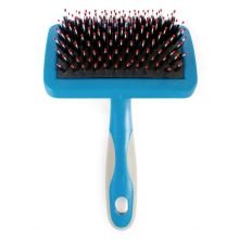 Ancol Ergo Hedgehog Pet Slicker for Long, Short, Silky & Curly Coats - Dog Puppy Multipurpose Hygiene Tool - Professional Grooming Accessory - Small