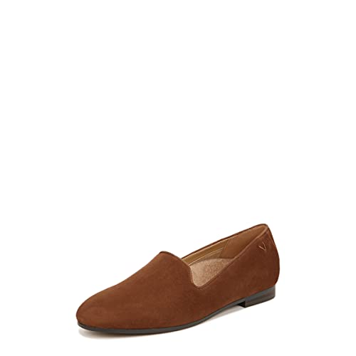 Vionic Women’s Willa Loafer, Monks Robe Brown Suede, 9.5