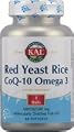 KAL - Red Yeast Rice Coq10 & Omega 3, 60 softgels