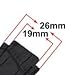 26mm x 19mm Strap to fit Hublot Big Bang Tier Men's Watch Band Replacement Strap of Hublot Style