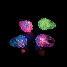 LED Bumpy Rings - 12 per unit
