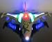 WolVol Bump & Go Action Electric F16 Military Fighter Jet Aircraft Airplane Toy with Lights and Sounds