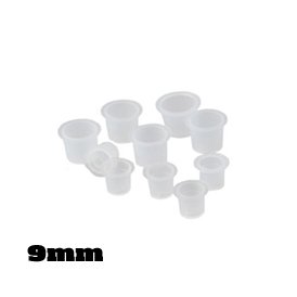 1000#9 TATTOO Ink Cups Plastic Cap SMALL 9mm Pigment Permanent Makeup USA SHIP