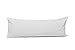 Comfort Crazy Microfiber Body Pillow Cover - Hidden Zipper Enclosure. Wide Pillowcase Opening. Soft. Durable, Long Lasting Construction. White