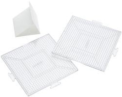 Bulk Buy: Perler Replacement Pegboards 2/Pkg Large Clear Square (3-Pack)