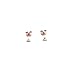 Honeycat Tiny Triangle Stud Earrings in 18k Rose Gold Plate | Minimalist, Delicate Jewelry (RG)