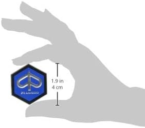 RMS Emblem “Piaggio” hexagonal cascade aluminium, self-adhesive 49x43 mm for Vespa sprint/rally etc, Black - Image 3