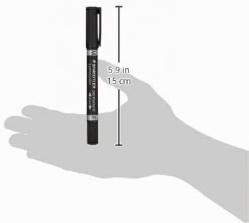 Lumocolor 348 Permanent Duo – nero, singolo, 0,6 & 1,5 mm