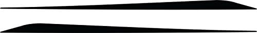 2010-2015 CAMARO DOOR SPEARS ROCKER SPIKE RS SS Decals (Solid, Mat Black)