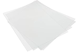 HFS (R) Crystal Clear Binding Covers Presentation Covers 100 Pack Letter Size Plastic Covers for Paper, Clear Report Covers, 