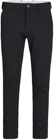 Homme Jpstmarco Jjcooper Chino Noos Pantalons, Noir, 31W / 32L EU