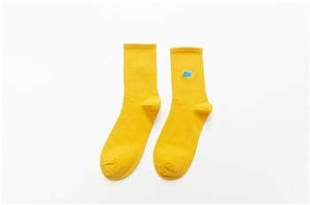 Amazon Co Jp Caixiaobingjiajuguan ユニセックス虹色の男性ソックス100コットン原宿天気予報ソックス男性の標準的な長さ1ペア Color Yellow ホーム キッチン