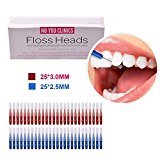LKE 50pcs/pack Interdental Brush Tooth Flossing Head Oral Dental Hygiene Brush Tooth Cleaning Tool Tooth Cleaning Tool