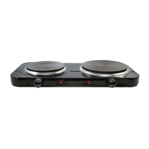 Agratto Fogão eletrico de mesa 2 pratos FMP-02 preto 220V 2500W