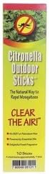 NeemAura Naturals Citronella Outdoor Sticks (Pack of 10)