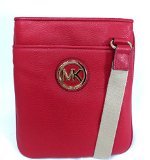 Fulton Leather Crossbody in Chili Red Michael Kors