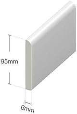 Virtual Plastics UPVC Trim 95mm x 1m x 5 Pack White Architrave Skirting view 3