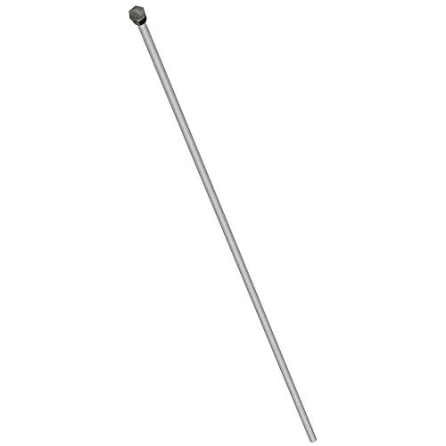 Aluminum Zinc Water Heater Anode Rod; Hex Head; 3/4 NPT x 44inch