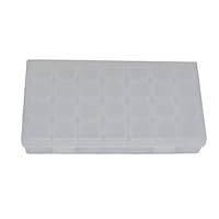 Rodalind Transparent 28 Slots Jewelry Storage Box Case Nail Art Beads Tools Organizer