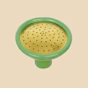 Haws V235 Finasrain No. 14 Round Rubber-Backed Coarse Spray Brass Face