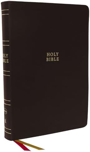 NKJV Holy Bible, Super Giant Print Reference Bible, Black Leather