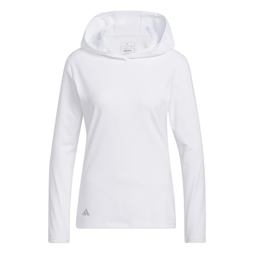 adidas Mujer Performance Golf Hoodie, white, S