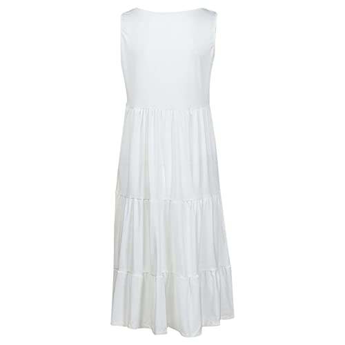 Casual Summer Dresses for Women Flowy Stylish Party Vocation A-line Dress Hot Pink XXL