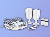 Xcase Thermo-Picknick-Rucksack mit Kühlfach, bestückt für 2 Personen – Bild 9