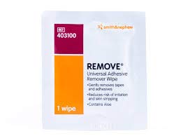 Remove Adhesive Remover 10 Wipes with Moisturising Aloe (New Zoff)
