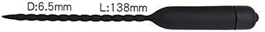 WUTTUAICCI 10 Frequencies Silicone Sounds for Men (Battery is Not Included) Sold only by TXY US (Color : Black, Size : 13.8mm0.65mm)